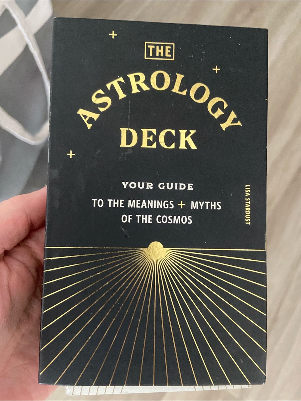 Chronicle Books Lunar Astrology Deck - Cream & Gold Box